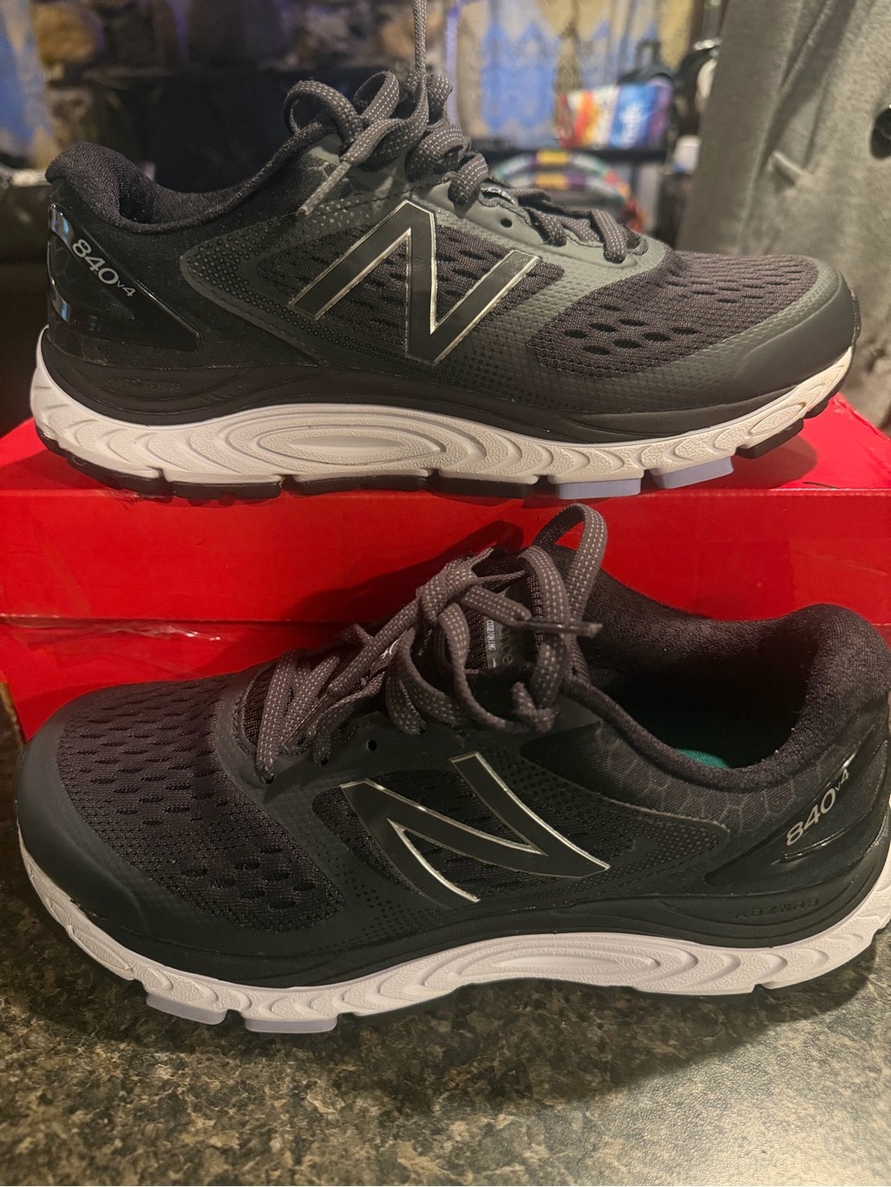New Balance women’s Athletic Running Shoes - Black and White